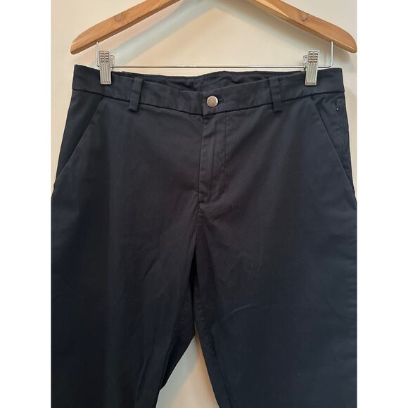 Lululemon Commission Pants Men's 32 Warpstreme Navy Blue Chino Commuter - Picture 2 of 6